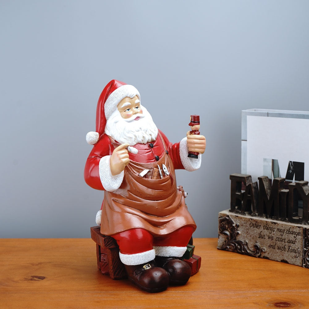 Enfeite de Natal em Resina Noel Pintor Soldadinho Cromus Decorativo